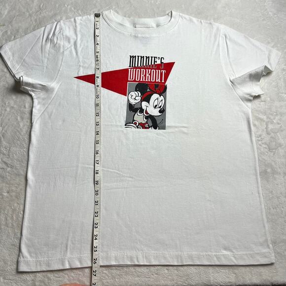 Disney Athletic vintage Minnie Mouse workout t-shirt size XL Women's USA - Picture 7 of 8